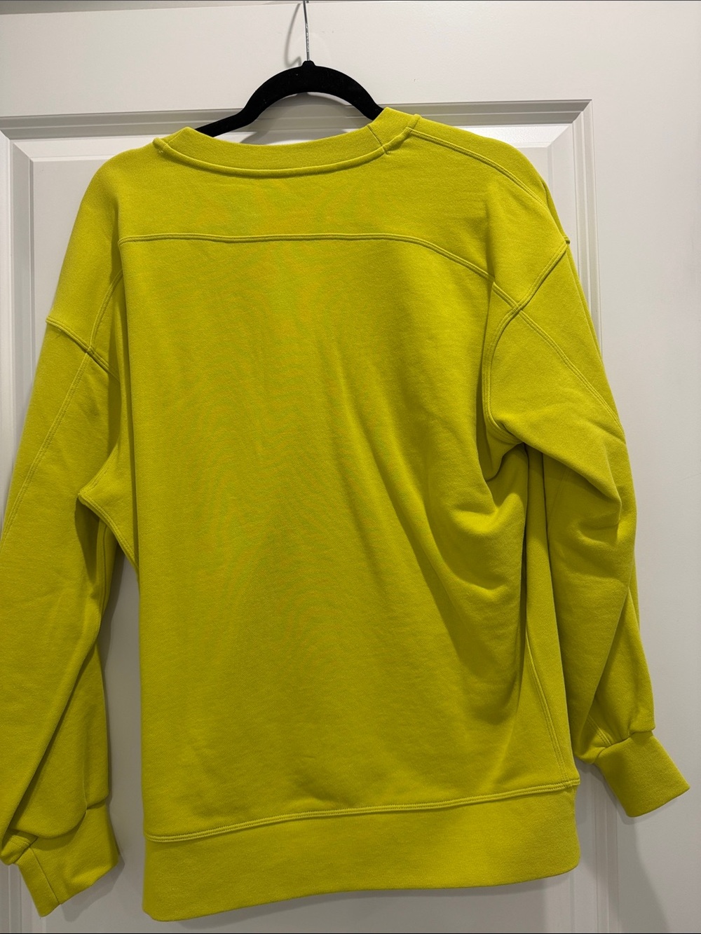 lululemon athletica Women's Crewneck Sweatshirt in Lime Yellow - Picture 3 of 3
